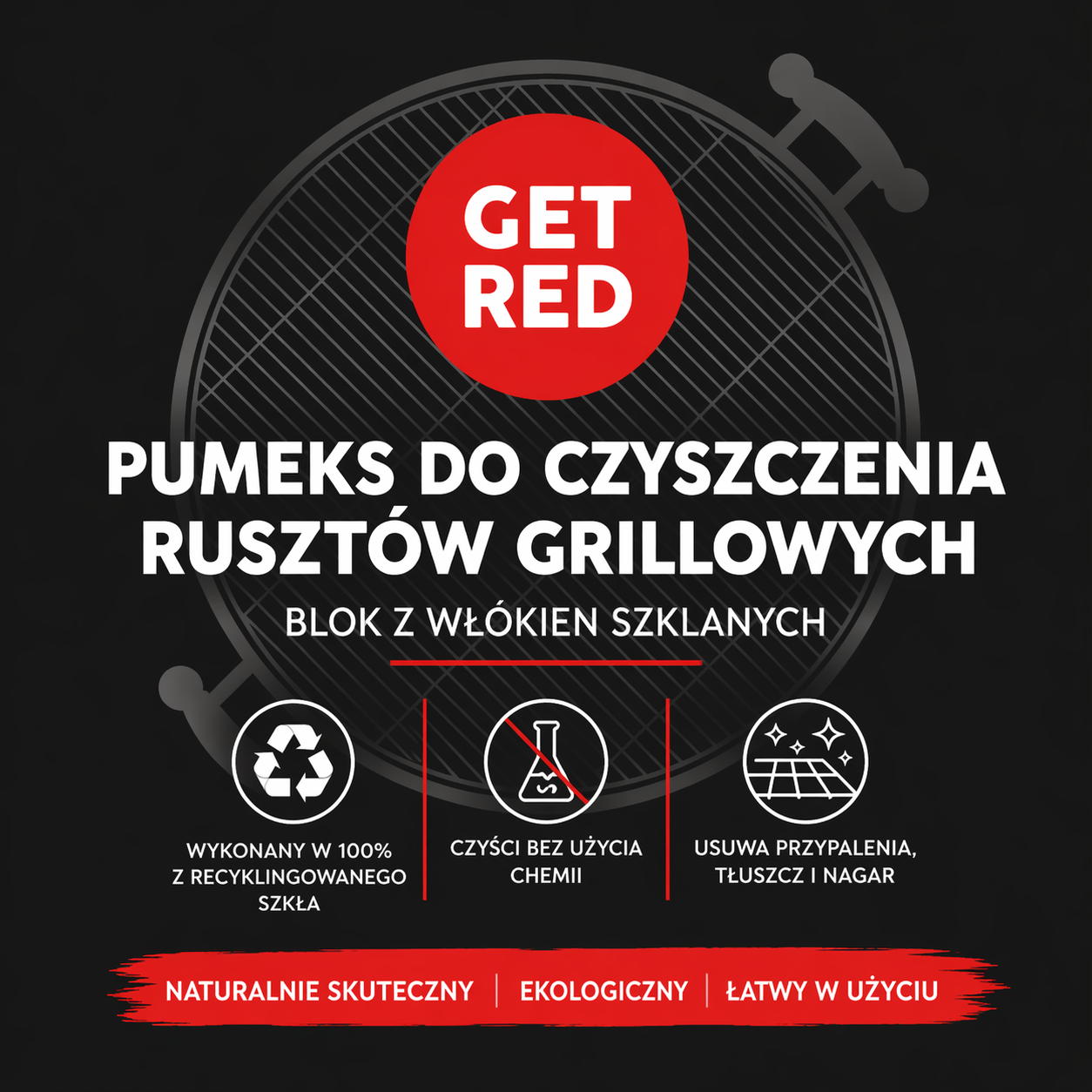 Pumeks do czyszczenia rusztów GET RED - obrazek 2